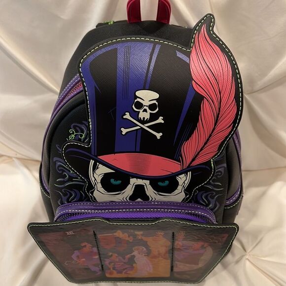 Loungefly Princess & The Frog Dr Facilier Glow Lenticular Mini Backpack & Wallet - Picture 6 of 17